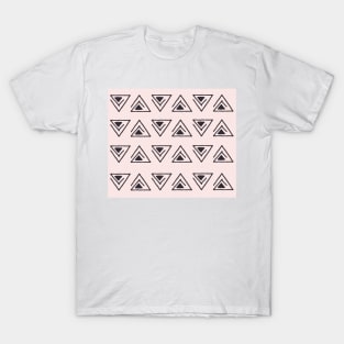 Blush abstract geo triangles T-Shirt